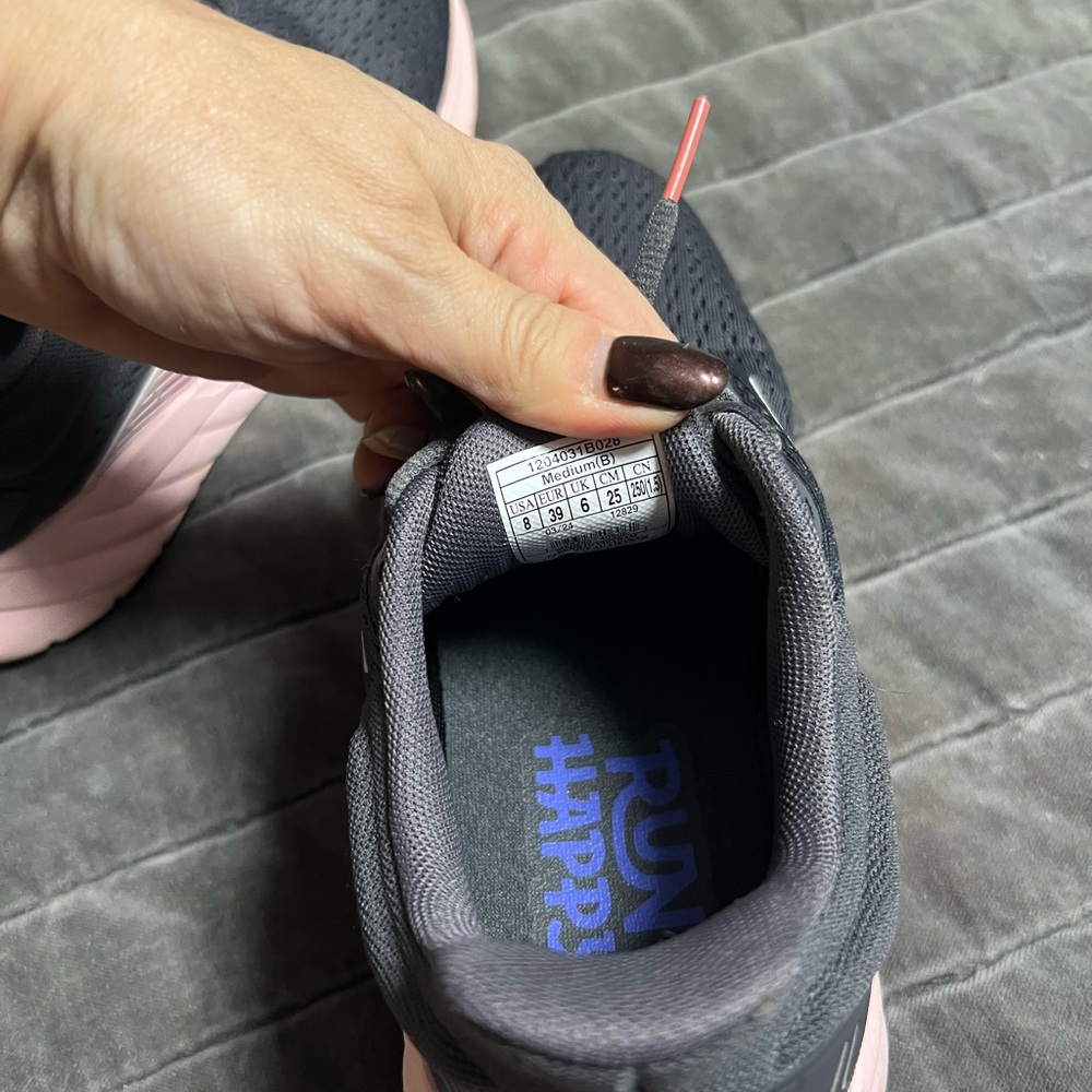 Brooks Charcoal and Blush Running Shoes - Picture 7 of 8